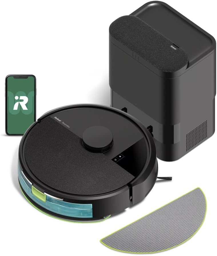 51THurjkClL._AC_SL1000_.jpg Robô Aspirador Roomba 105+ Combo com Base AutoEmpty Aspira e Passa Pano, Auto Esvaziamento, iRobot - 220V - Imagem 1