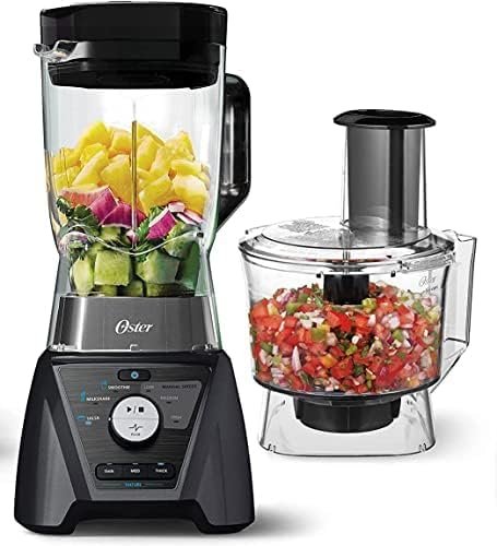 cc.jpg Oster Combo de liquidificador e processador de alimentos com 3 configurações para smoothies, shakes e picar alimentos - Imagem 1